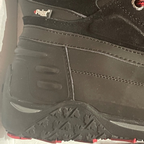 Pajar Black Winter Boots with Red Accents - Picture 8 of 13